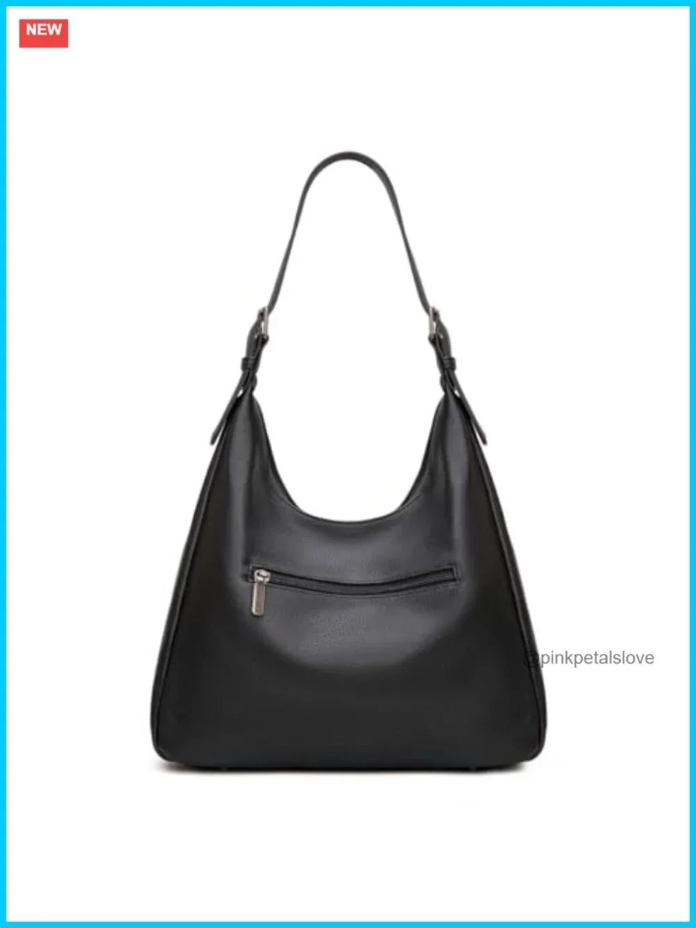 Slouchy Hobo Shoulder Handbag with Multiple Pockets Faux Leather